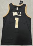 Maillot de Basket #1 Ball Hornets 24-25 Noir gold